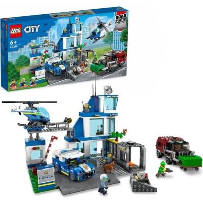 LEGO City 60316 : Commissariat de Police et Véhicules Jouets
