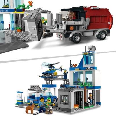 LEGO City 60316 : Commissariat de Police et Véhicules Jouets