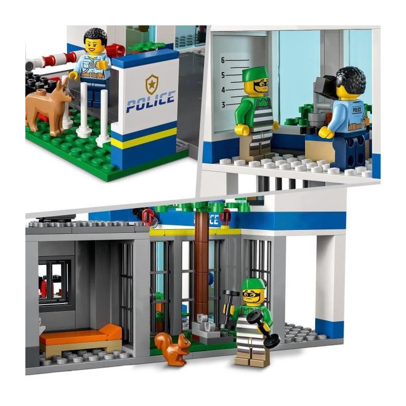 LEGO City 60316 : Commissariat de Police et Véhicules Jouets