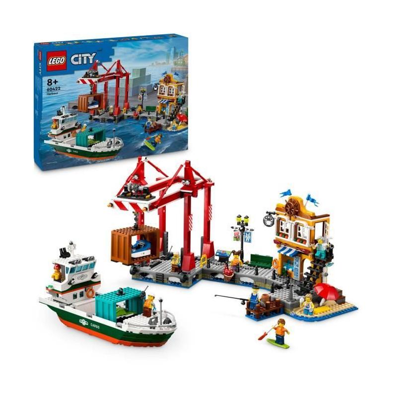 Explorez LEGO City 60422 Le Port et le Navire Marchand!