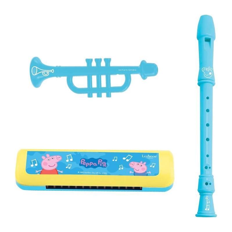 Ensemble musical Peppa Pig - 7 instruments - Rangement tambour