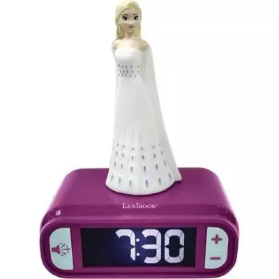 Réveil veilleuse La Reine Des Neiges 2 - 3D lumineux et sonore