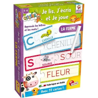 Je Lis, J'Écris et Je Joue - La Ferme: Jeu éducatif pour l'apprentissage