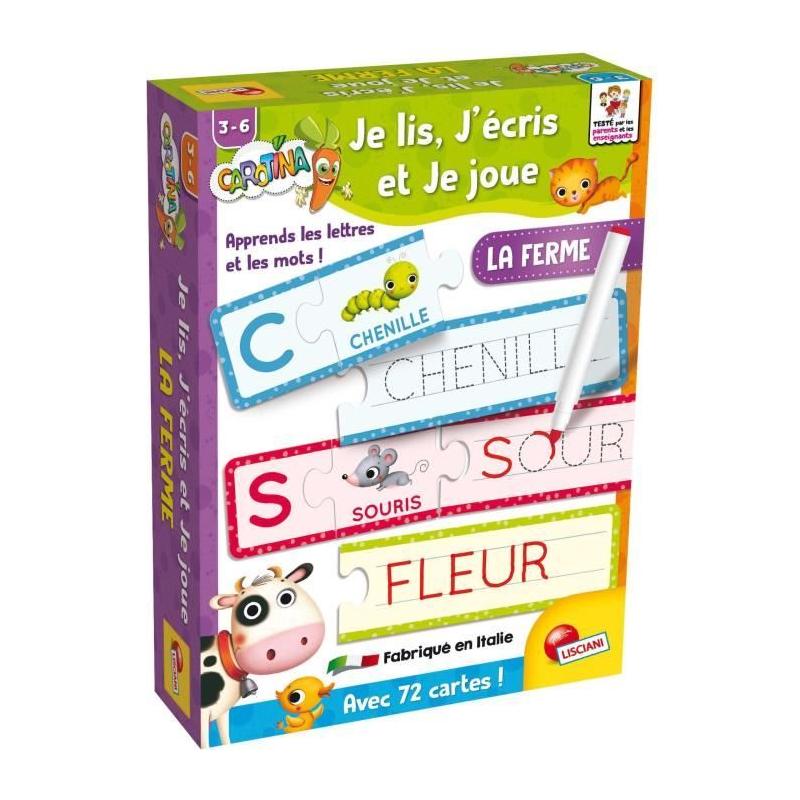 Je Lis, J'Écris et Je Joue - La Ferme: Jeu éducatif pour l'apprentissage