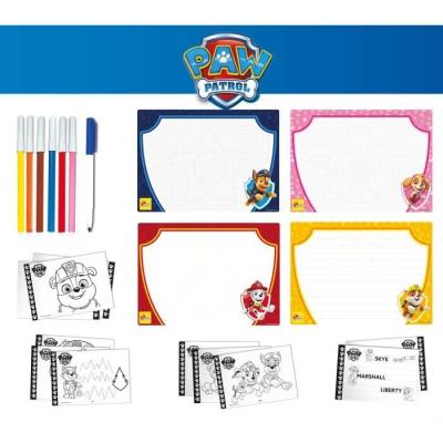 Kit de dessin Pat'Patrouille - Feutres et pochoirs pour colorier - LISCIANIGIOCHI