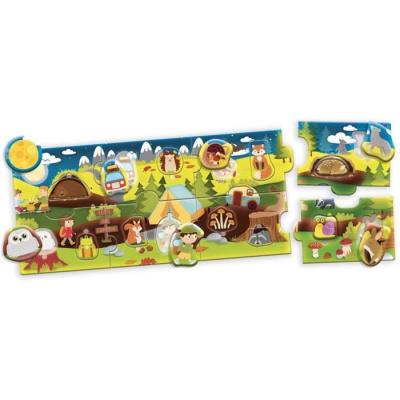Puzzle panoramique Les Bois - CAROTINA BABY : jeu d'apprentissage ludique