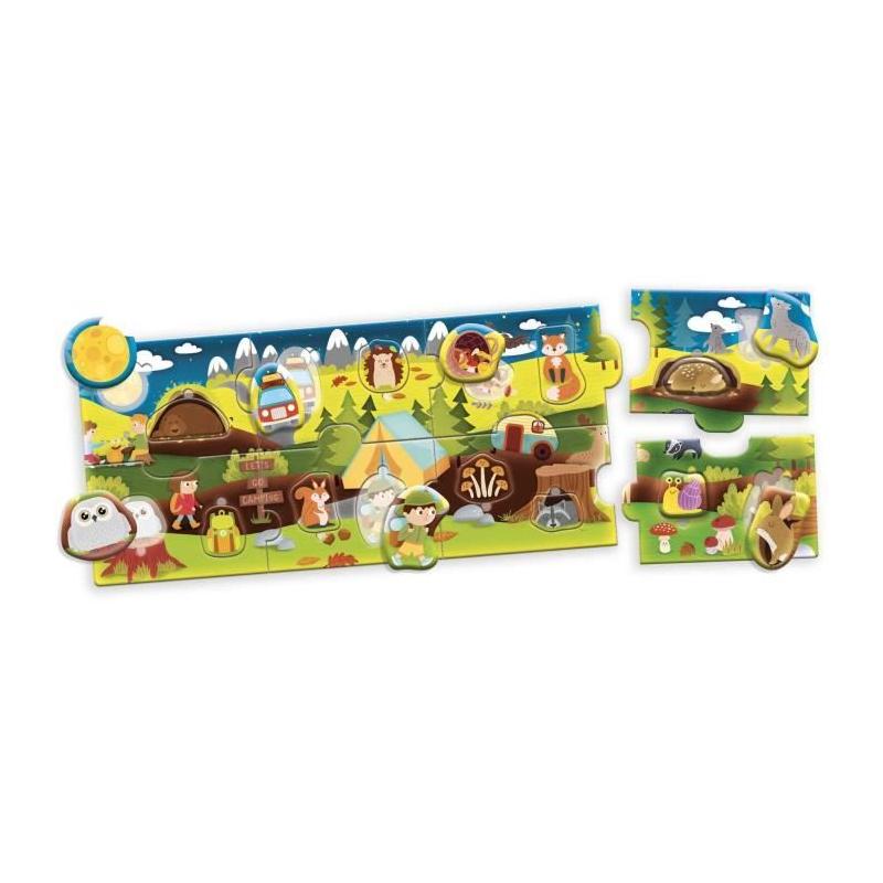 Puzzle panoramique Les Bois - CAROTINA BABY : jeu d'apprentissage ludique