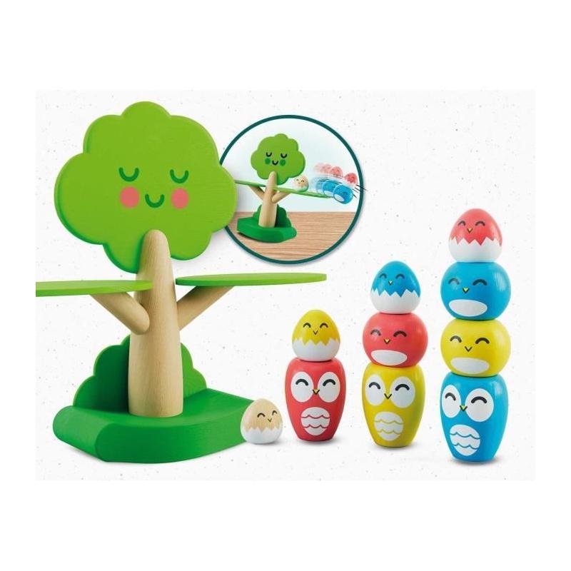 Jeu Montessori en Bois: Arbre et Oiseaux pour l'Équilibre