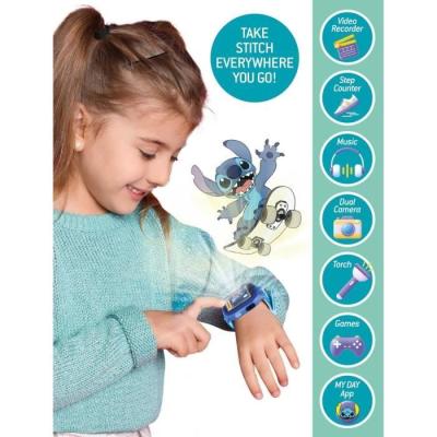 Montre Éducative HI TECH STITCH - 5 Jeux interactifs