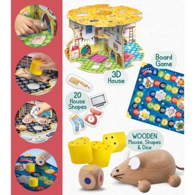 La Maison de la Souris : Jeu Montessori en Bois