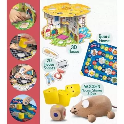 La Maison de la Souris : Jeu Montessori en Bois La Maison de la Souris : Jeu Montessori en Bois