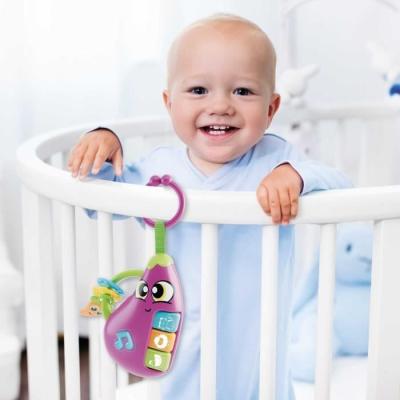 Hochet électronique Aubergine CAROTINA BABY pour jouer et apprendre