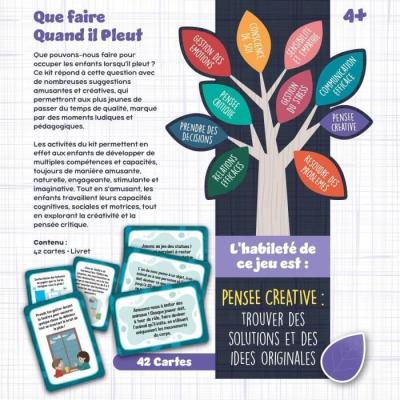 Jeu de cartes éducatif pour les jours de pluie - LIFE SKILLS