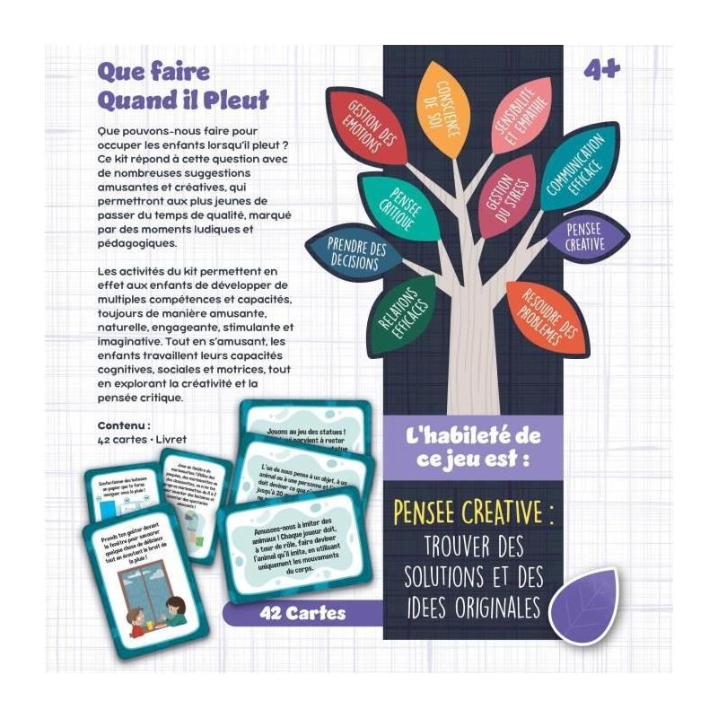 Jeu de cartes éducatif pour les jours de pluie - LIFE SKILLS