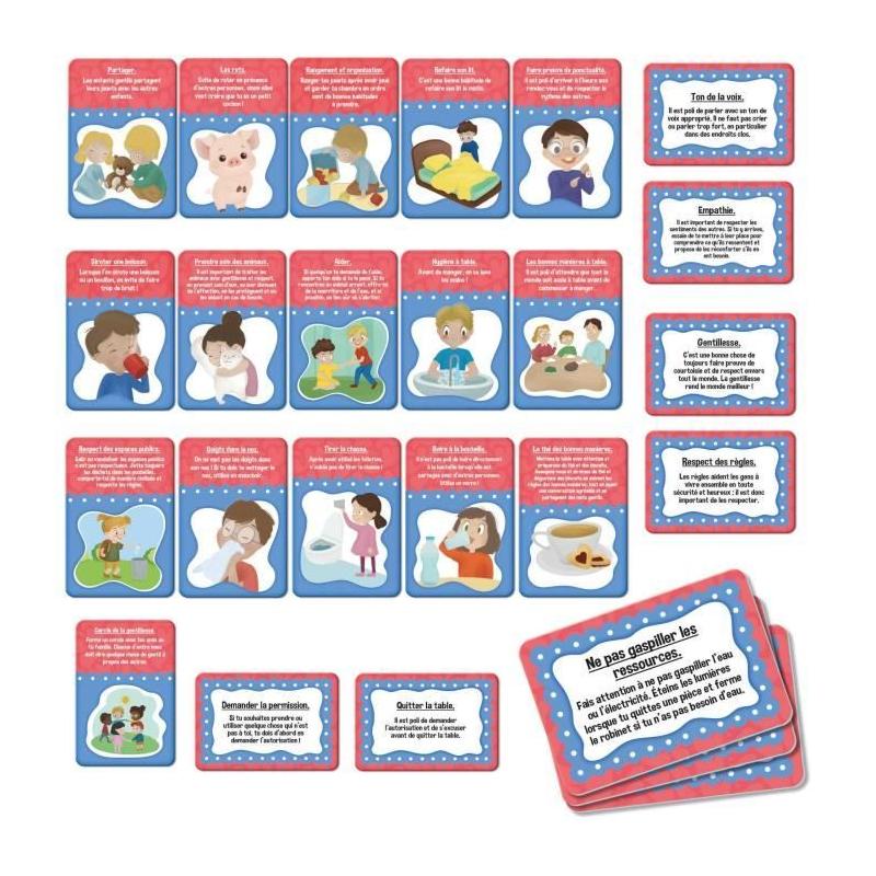 Jeu de cartes des bonnes manières - Apprendre en s'amusant