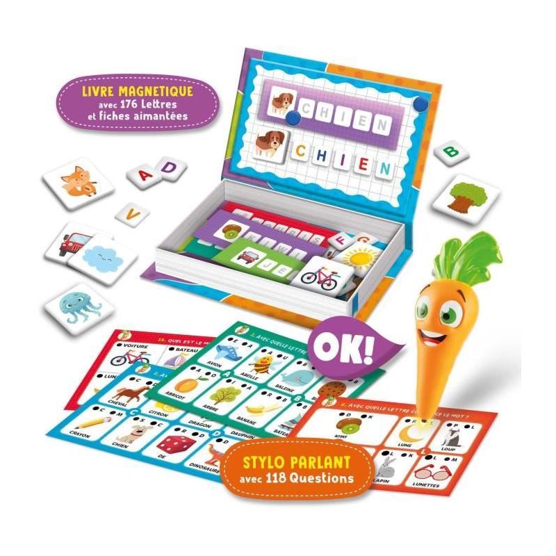 Stylo parlant et jouets magnétiques Carotina - Jeu d'apprentissage interactif