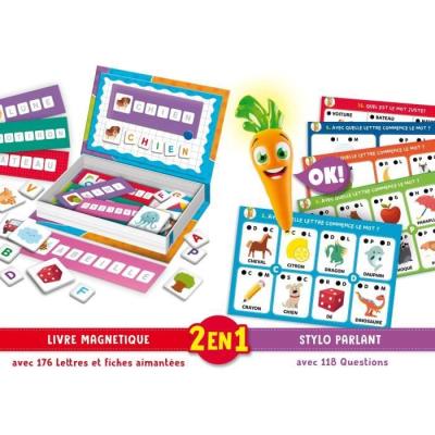 Stylo parlant et jouets magnétiques Carotina - Jeu d'apprentissage interactif