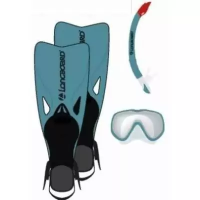 Kit palmes réglable Masque et tuba - LONGBOARD - 42/45 Slope - Plongée plaisir !