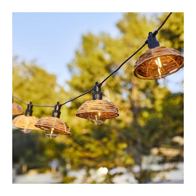 Guirlande lumineuse extérieure LUMISKY COTTAGE - Ambiance chaleureuse - 5.70m - LED blanc chaud