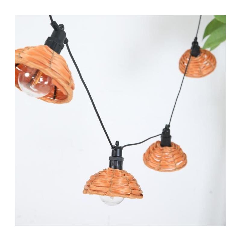 Guirlande lumineuse extérieure LUMISKY COTTAGE - Ambiance chaleureuse - 5.70m - LED blanc chaud
