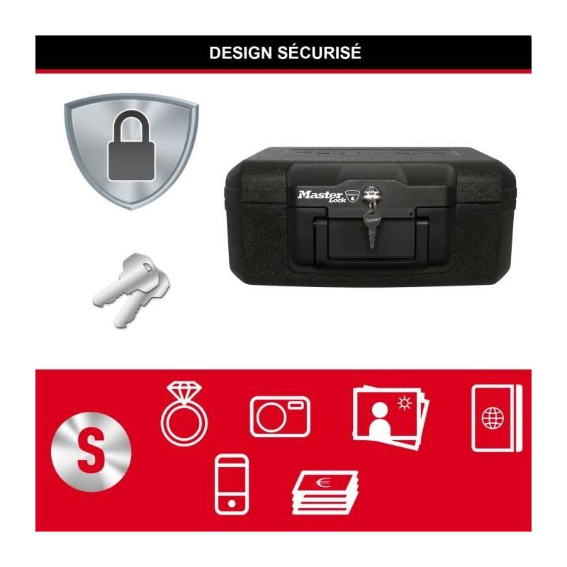 Coffre-fort ignifugé Master Lock L1200 - Protection multimédia fiabilité