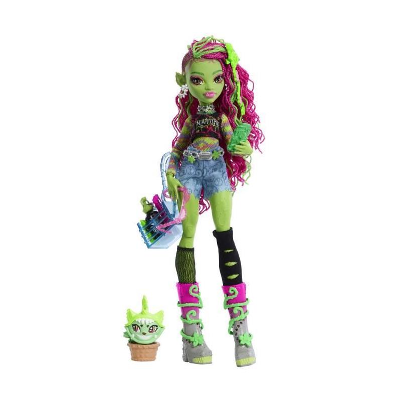 Monster High: Venus McFlytrap - Poupée et son adorable compagnon Chewlian!