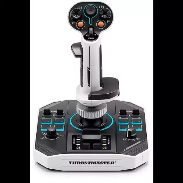 Joystick spatial - THRUSTMASTER - Sol-R 1 Flightstick - 44 boutons - Technologie H.E.A.R.T. 16 bits - Ambidextre avec base