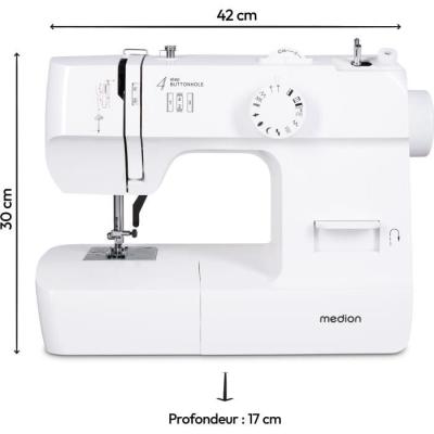 Machine à Coudre MEDION SM 70 Blanc