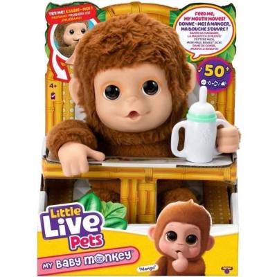 Mon Bébé Singe interactif - Little Live Pets - Peluche