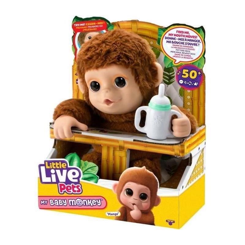Mon Bébé Singe interactif - Little Live Pets - Peluche