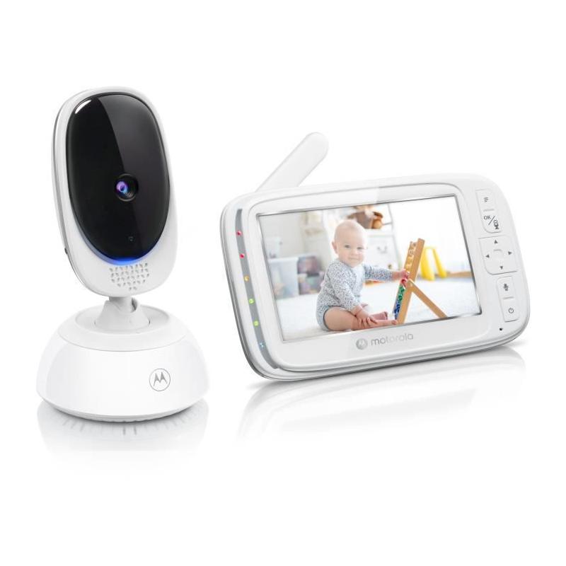 Moniteur vidéo Wi-fi MOTOROLA VM85 - 5 - 300 m - Connecté - Infrarouge - Blanc