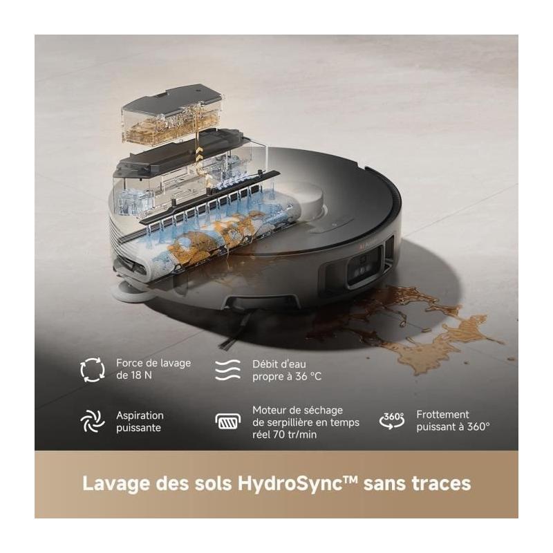 Aspirateur Robot Laveur MOVA Z50 Ultra - 19 000 Pa de Puissance