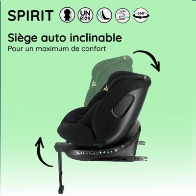 Siège auto isofix SPIRIT NANIA: évolutif 0-36 kg, 0-10 ans