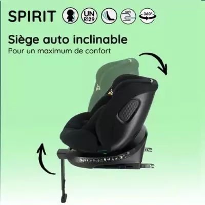 Siège auto isofix SPIRIT NANIA: évolutif 0-36 kg, 0-10 ans Siège auto isofix SPIRIT NANIA: évolutif 0-36 kg, 0-10 ans
