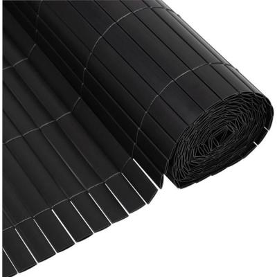 Canisse PVC double face NATURE 1 x 3 m - Occultant 4/5 - Anti-UV - Anthracite