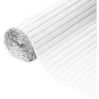 Canisse PVC double face - NATURE - 1 x 3 m - Blanc