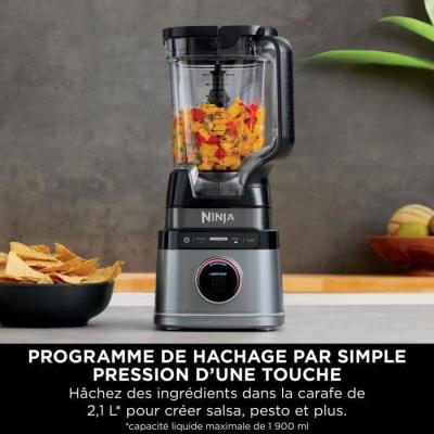 Blender professionnel haute performance Ninja Detect - Noir et argent