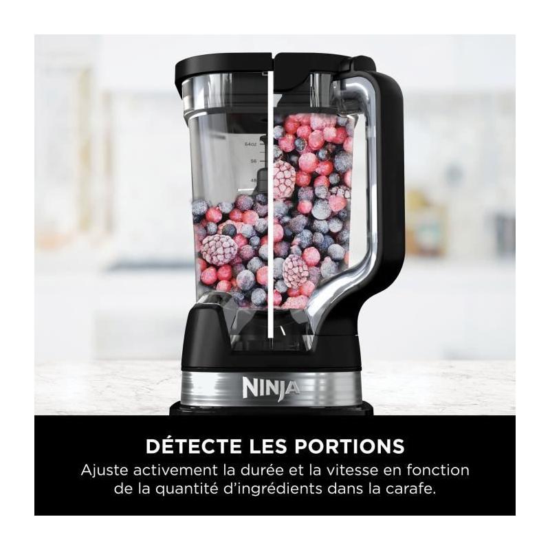 Blender professionnel haute performance Ninja Detect - Noir et argent