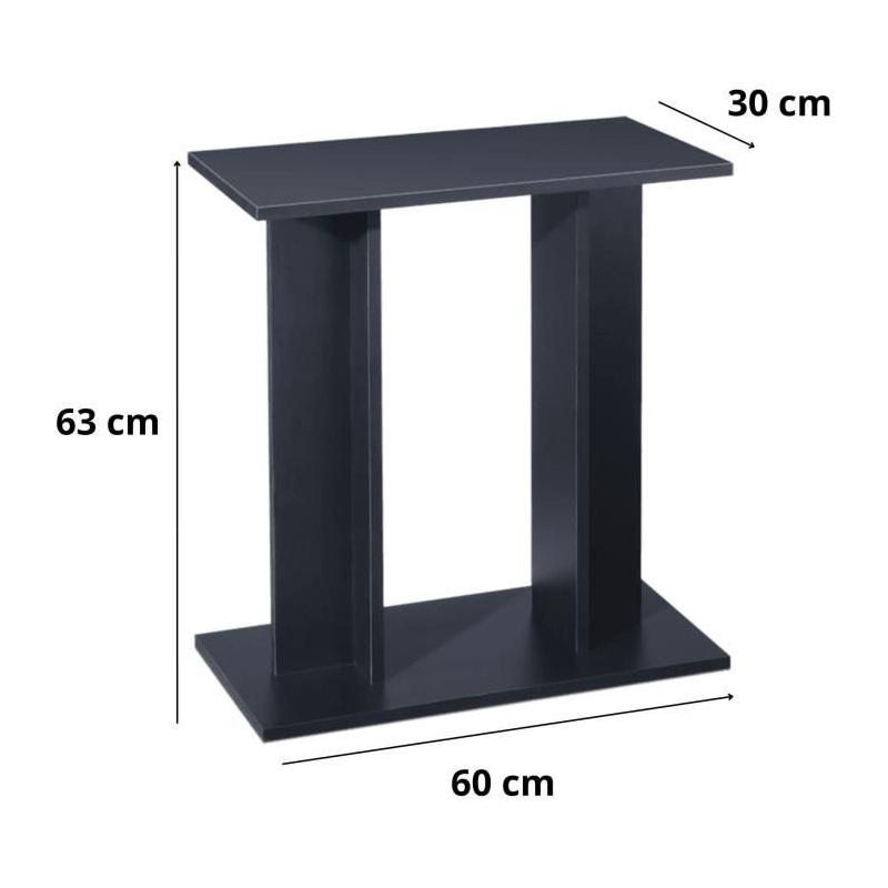 Support élégant pour aquarium 60 cm - Ciano Noir