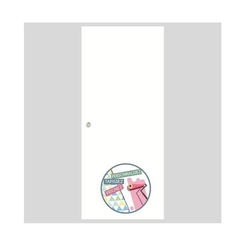 Ensemble porte coulissante blanc prêt à peindre
