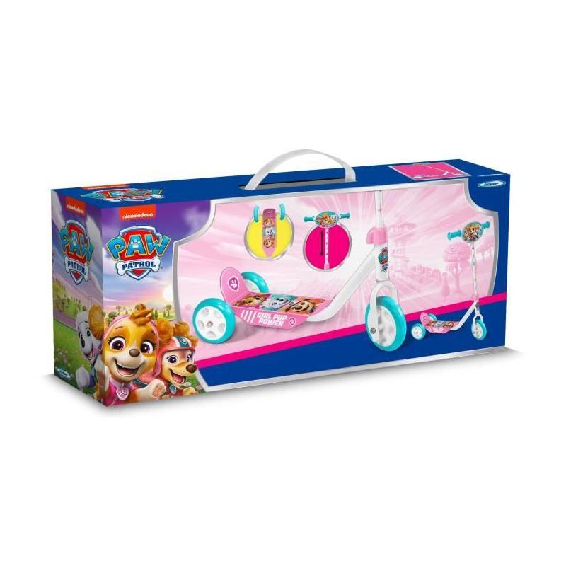 Trottinette 3 roues PAT'PATROUILLE rose pour enfant