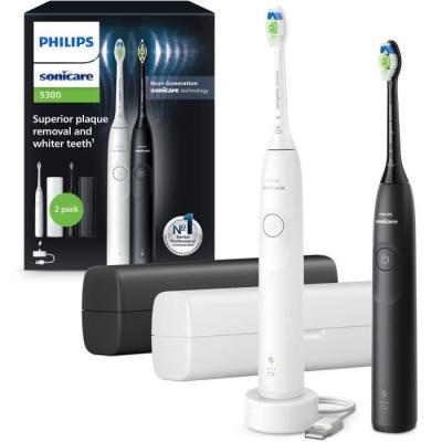 Brosse à dents électrique Philips Sonicare HX7109/01 - Serie 5300 - Blanc & Noir