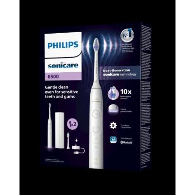 Brosse à dents électrique Philips Sonicare HX7410/02 - Série 6500 - Blanc