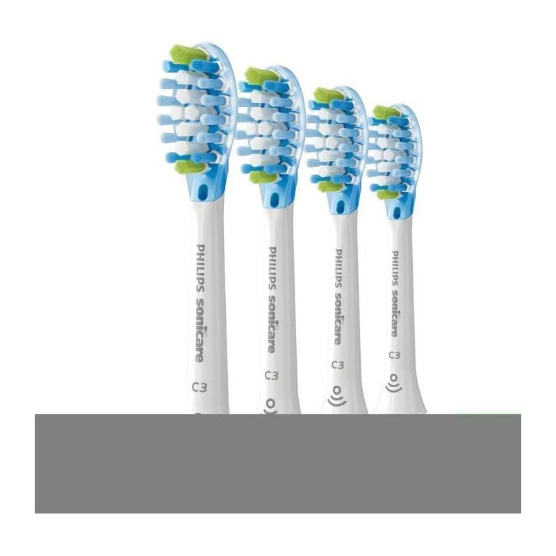 Lot de 4 têtes de brosse - PHILIPS - HX9044/87 - C3 blanc