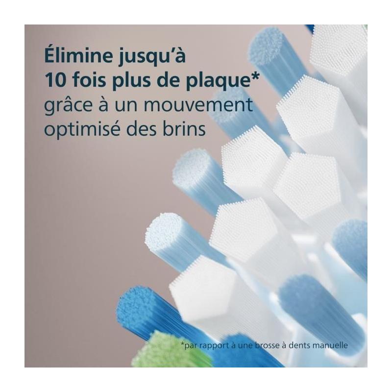 Lot de 4 têtes de brosse - PHILIPS - HX9044/87 - C3 blanc