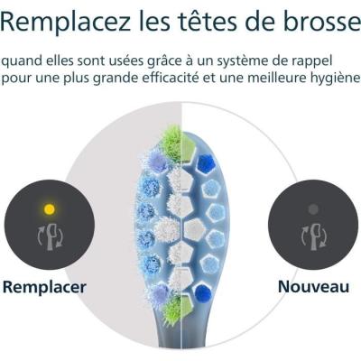 Lot de 4 têtes de brosse Philips HX9044/88 - C3 black