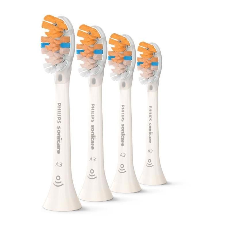 Lot de 4 têtes de brosse Philips HX9094/87 - A3 blanc