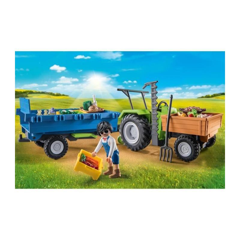 Jouet mini tracteur avec remorque pour enfants de 4 ans
