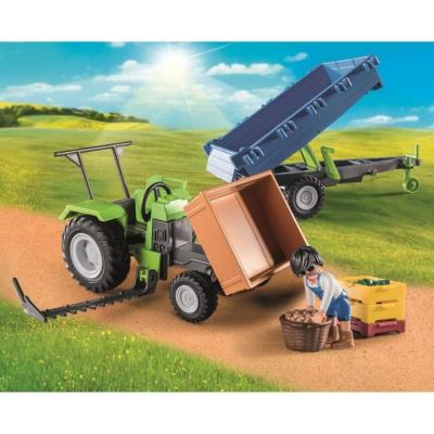 Jouet mini tracteur avec remorque pour enfants de 4 ans