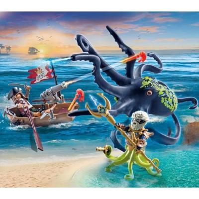 Aventures pirates avec pieuvre géante en miniature